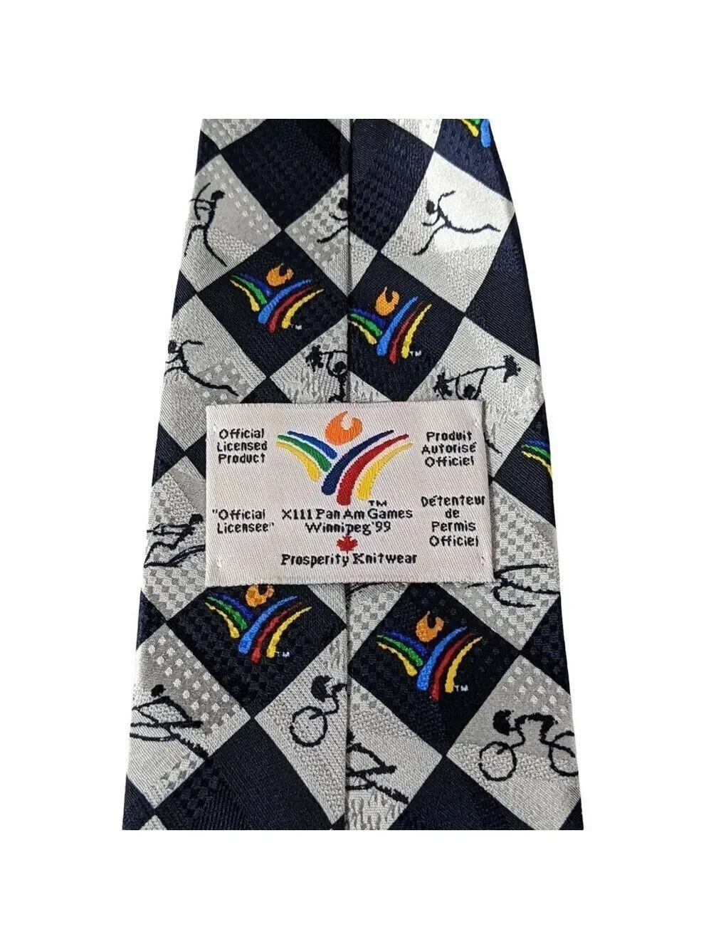Pan Am Games Winnipeg 1999 Olympics Silk Necktie